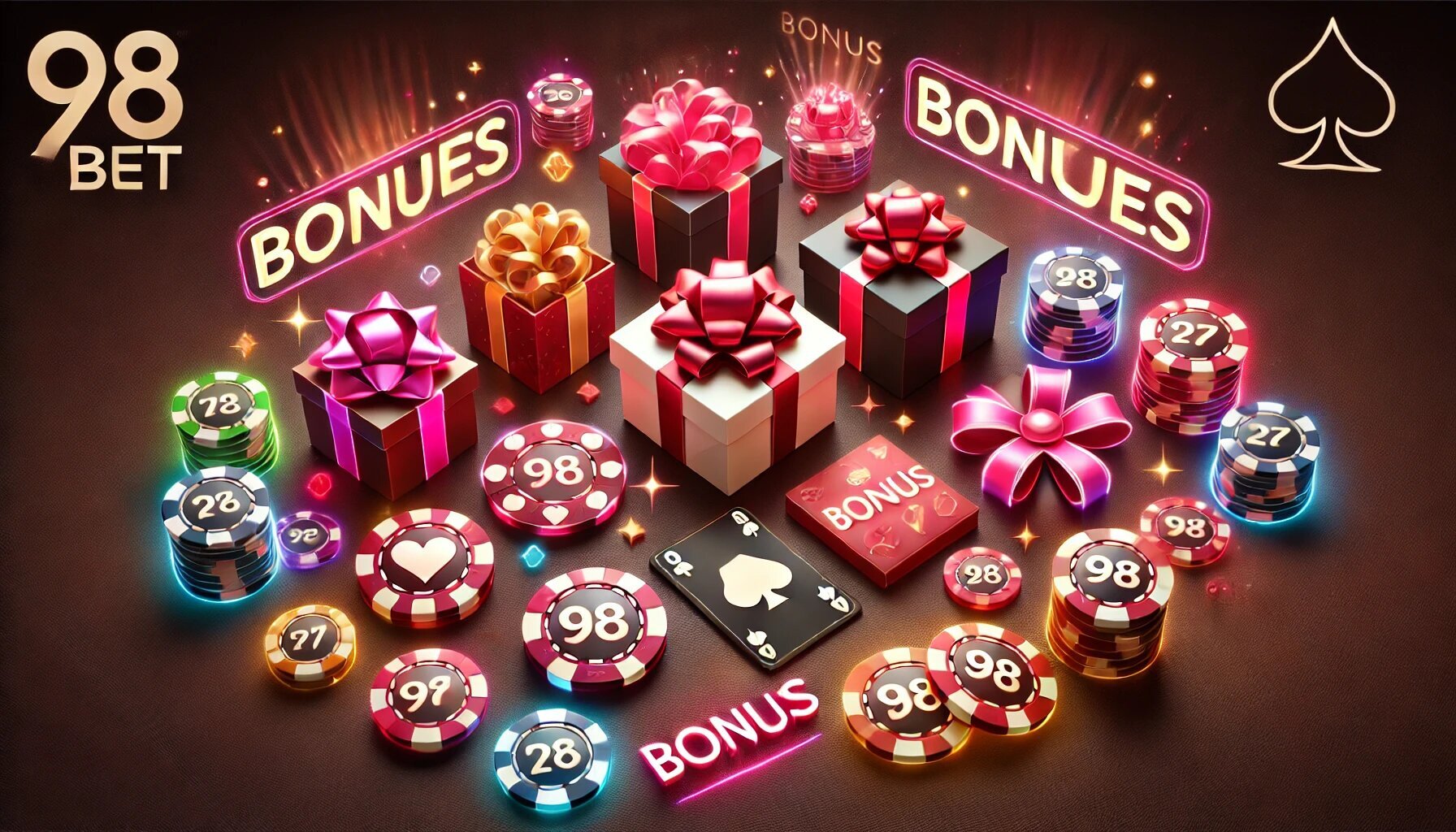 Tipos de bônus disponíveis no 98bet